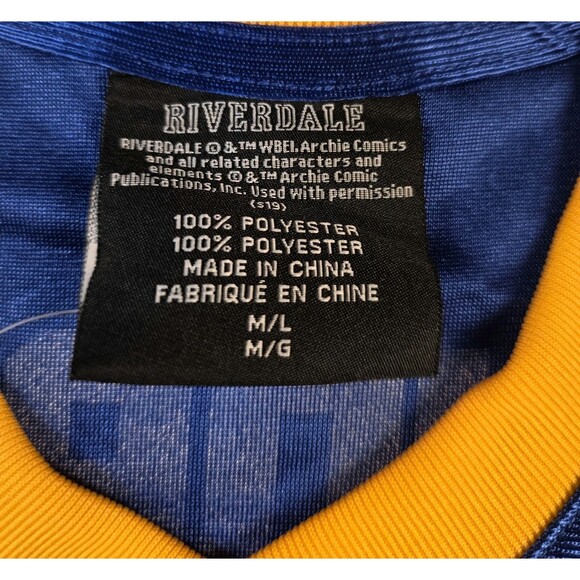 NWT Riverdale Mens M/L Archie Andrews Riverdale High School Football Jersey‎ - Picture 2 of 6